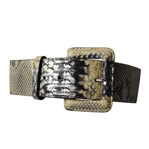 Vintage Genuine Python Belt Lai Made in USA Metallic Accents Size 27